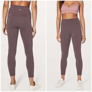 Lululemon in movement tights 7/8 vintage grape 2